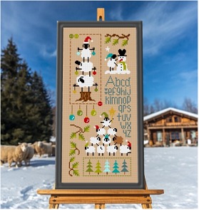 Histoires De Mouton En Hiver 3 - Cross Stitch Pattern  
