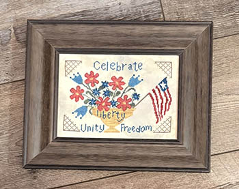 Celebrate Freedom - Fourth of July Cross Stitch Pattern