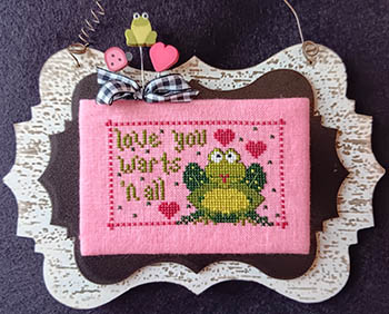 Love You Warts'n All - Valentines Cross Stitch Pattern