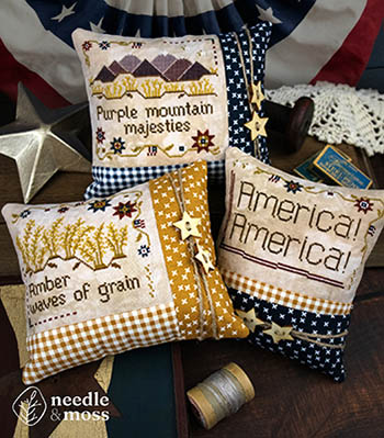 American! Trio - Patriotic Cross Stitch Pattern