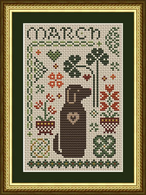 March Dog - Cross Stitch Pattern