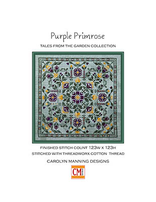 Purple Primrose - Cross Stitch Pattern