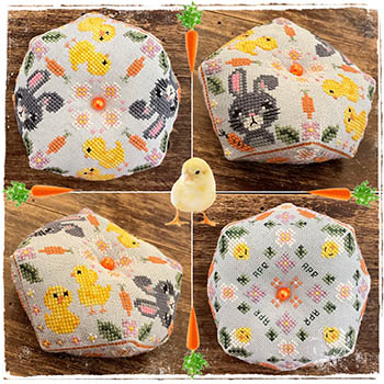 April Biscornu - Easter Cross Stitch Pattern