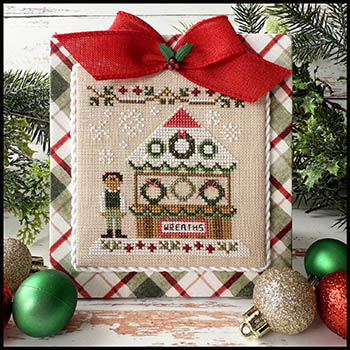 Christmas Wreath Stand - Cross Stitch Pattern