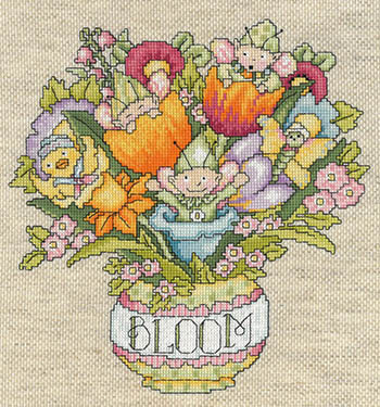 Enchanted Spring Bouquet - Cross Stitch Pattern