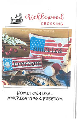 America 1776 And Freedom - Patriotic Cross Stitch Pattern