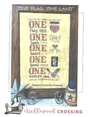 One Flag, One Land - Patriotic Cross Stitch Pattern