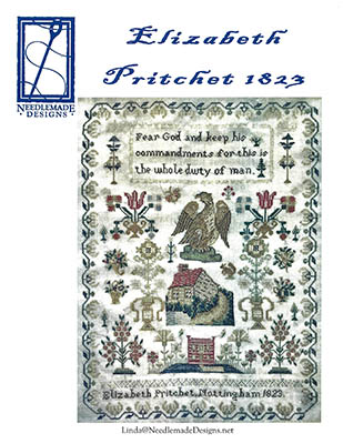 Elizabeth Pritchet 1823 - Cross Stitch Pattern