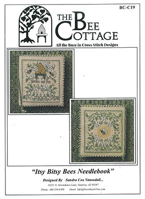 Itsy Bitsy Bees Needlebook - Cross Stitch Pattern