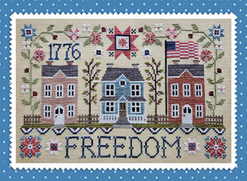 Freedom Street - Patriotic Cross Stitch Pattern