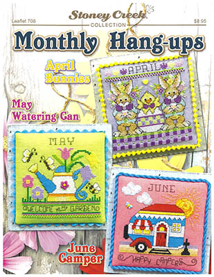 Monthly Hang-Ups - April May June - Cross Stitch Pattern