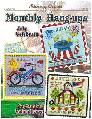 Monthly Hang-Ups - July August Sept - Cross Stitch Pattern