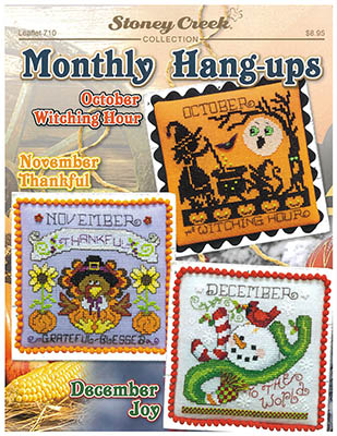 Monthly Hang-Ups - Oct Nov Dec - Cross Stitch Pattern