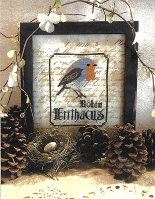 Robin - Spirits Of The Woods - Cross Stitch Pattern , zoomed in. Select this picture to zoom back out.