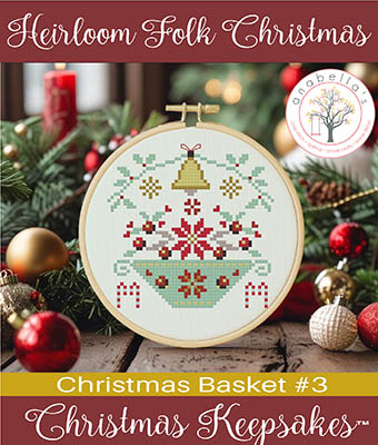 Heirloom Folk Christmas Christmas Basket - Pattern