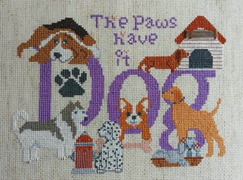 Dog Paws - Cross Stitch Pattern