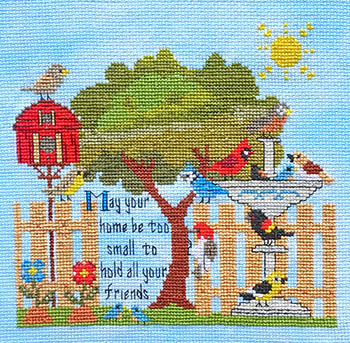Springtime Friends Blessing - Cross Stitch Pattern