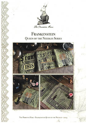 Frankenstein Queen Of The Needles - Halloween Pattern , zoomed in. Select this picture to zoom back out.