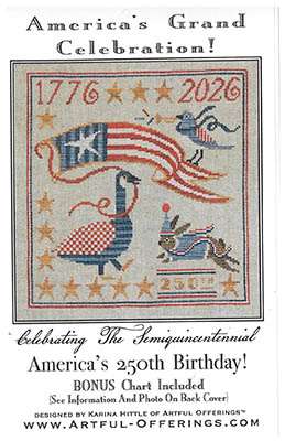 America's Grand Celebration - Patriotic Cross Stitch Pattern