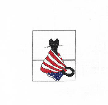 Stars And Stripes Fur-ever - Patriotic Cross Stitch Pattern
