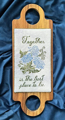 Together - Cross Stitch Pattern, zoomed in. Select this picture to zoom back out.
