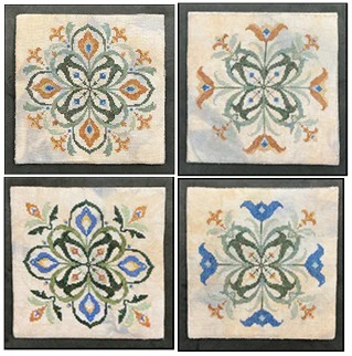 Ancient Medallions - Cross Stitch Pattern, zoomed in. Select this picture to zoom back out.