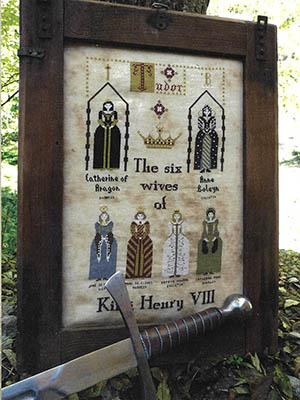 Six Wives Of Henry VIII - Cross Stitch Pattern , zoomed in. Select this picture to zoom back out.