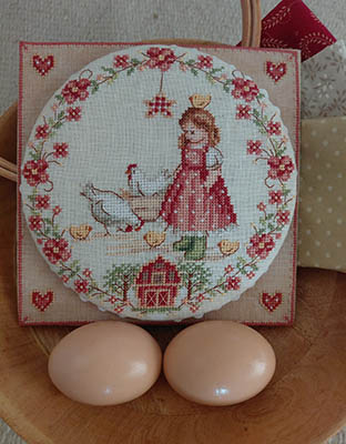In Fattoria - Il Pollaio - Cross Stitch Pattern, zoomed in. Select this picture to zoom back out.