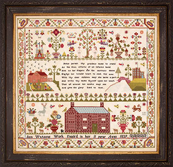 Ann Watson 1839 - Cross Stitch Pattern, zoomed in. Select this picture to zoom back out.