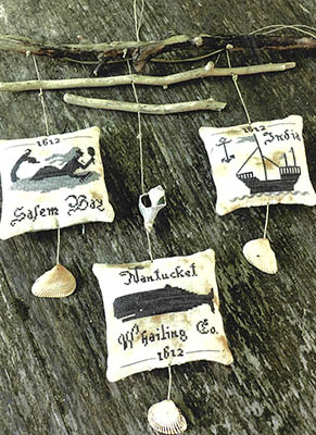 Sea Ornaments - Cross Stitch Pattern , zoomed in. Select this picture to zoom back out.