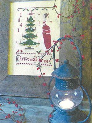 Christmas Tree - Cross Stitch Pattern , zoomed in. Select this picture to zoom back out.
