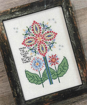 Little Things - Cross Stitch Pattern, zoomed in. Select this picture to zoom back out.
