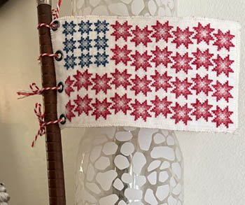 Star Spangled - Patriotic Cross Stitch Pattern, zoomed in. Select this picture to zoom back out.