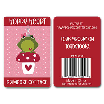 Hoppy Heart Charm , zoomed in. Select this picture to zoom back out.