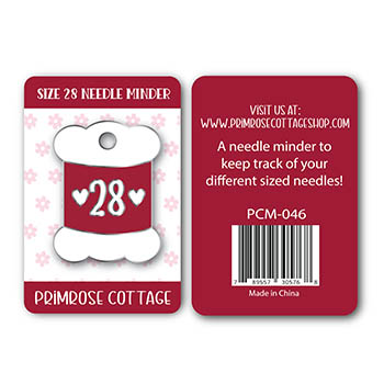Size 28 Needle Minder , zoomed in. Select this picture to zoom back out.