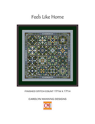 Feels Like Home - Cross Stitch Pattern, zoomed in. Select this picture to zoom back out.