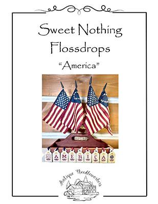 Sweet Nothing Flossdrops: America - Patriotic Pattern, zoomed in. Select this picture to zoom back out.