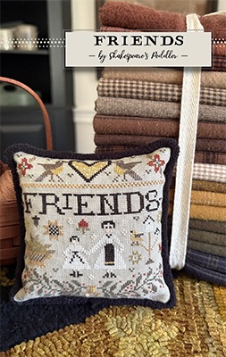 Friends - Cross Stitch Pattern, zoomed in. Select this picture to zoom back out.