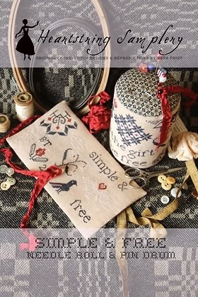 Simple & Free - Patriotic Cross Stitch Pattern, zoomed in. Select this picture to zoom back out.