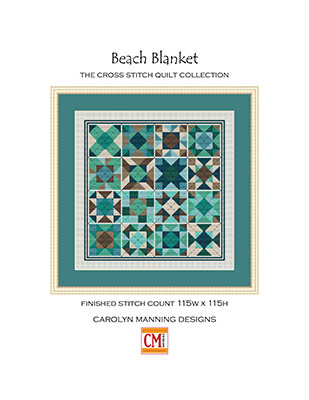 Beach Blanket - Cross Stitch Pattern, zoomed in. Select this picture to zoom back out.