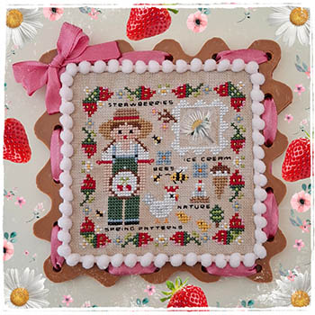 Seasonal Memories: Spring - Cross Stitch Pattern, zoomed in. Select this picture to zoom back out.