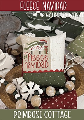 Fleece Navidad - Christmas Cross Stitch Pattern, zoomed in. Select this picture to zoom back out.