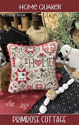 Home Quaker  - Cross Stitch Pattern, zoomed in. Select this picture to zoom back out.