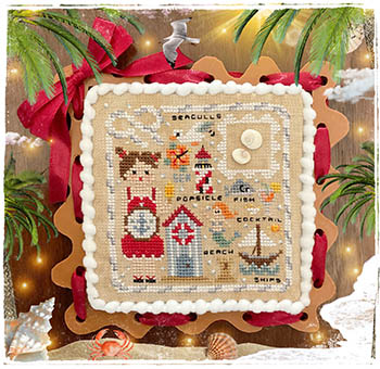 Summer Memories - Cross Stitch Pattern, zoomed in. Select this picture to zoom back out.