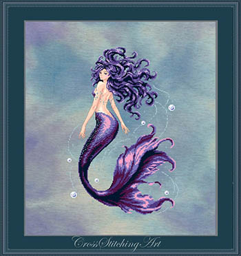 Amaris - Cross Stitch Pattern, zoomed in. Select this picture to zoom back out.