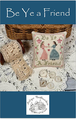 Be Ye A Friend - Cross Stitch Pattern, zoomed in. Select this picture to zoom back out.