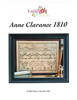 Anne Clarance 1810 - Cross Stitch Pattern, zoomed in. Select this picture to zoom back out.