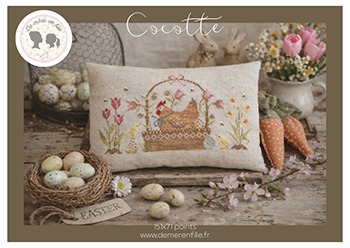 Cocotte - Cross Stitch Pattern, zoomed in. Select this picture to zoom back out.