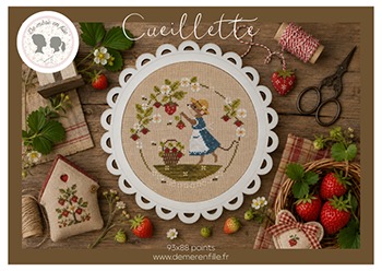 Cueillette - Cross Stitch Pattern, zoomed in. Select this picture to zoom back out.