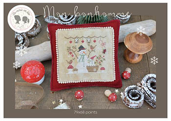 Mon Bonhomme - Cross Stitch Pattern, zoomed in. Select this picture to zoom back out.